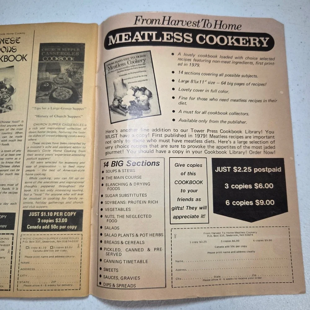Home Cooking‎ Womens Circle April 1986 Recipes Magazine 210 Recipes Vintage